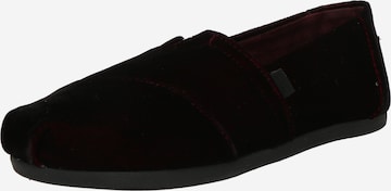 raudona TOMS Loaferai 'ALPARGATA': priekis