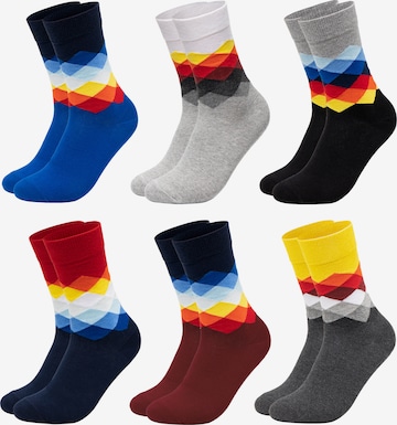 Occulto Socks 'Sigi' in Mixed colours: front