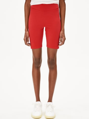 ARMEDANGELS Skinny Hose 'NEDAA LITAA' in Rot: Vorderseite