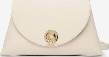 Coccinelle Handtas 'Nikla Double Grainy Leather' in Wit: voorkant