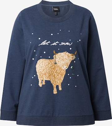 Ulla Popken Sweatshirt in Blue: front