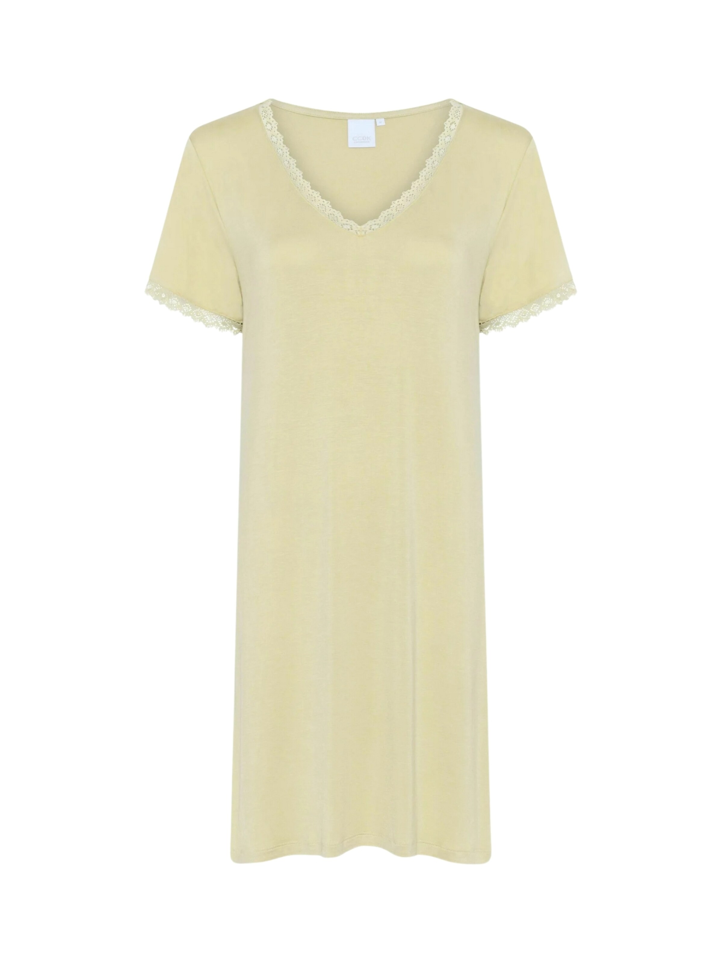 Camicia da notte di CCDK Copenhagen in giallo: frontale
