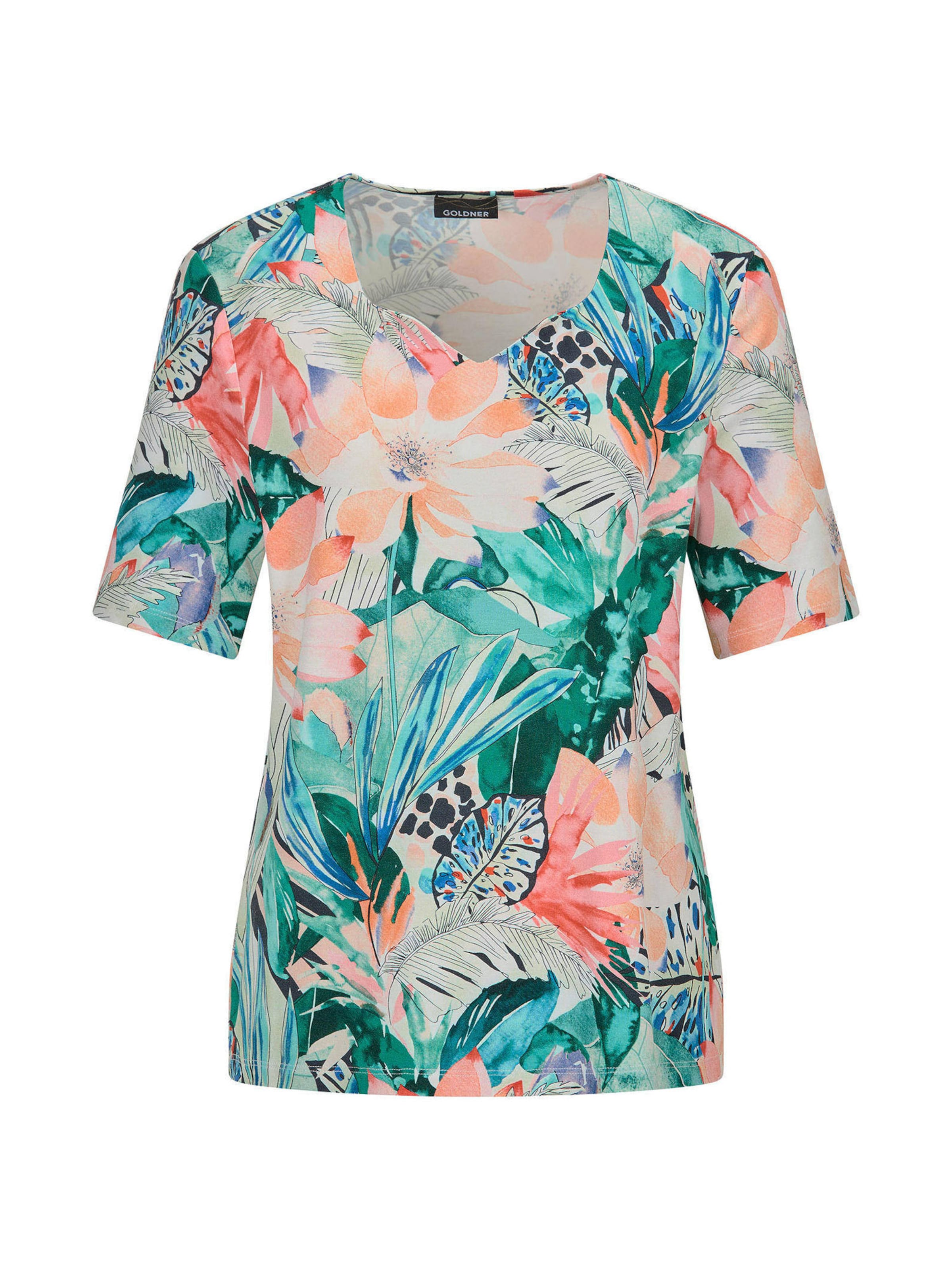 Goldner Shirt in Green / Coral / White, Item view