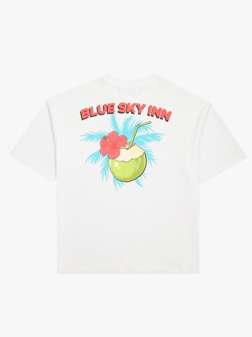 BLUE SKY INN Shirt 'Coconut Club' in White