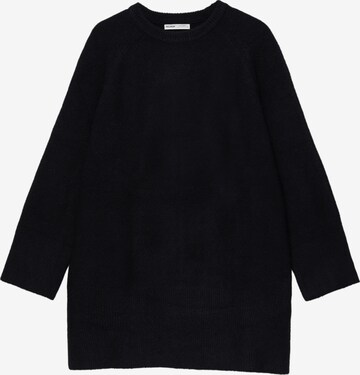 Robes en maille Pull&Bear en noir : devant