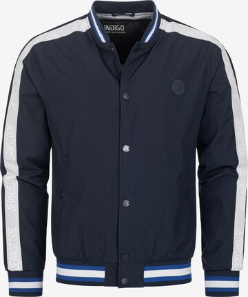 INDICODE JEANS Between-Season Jacket in Blue: front