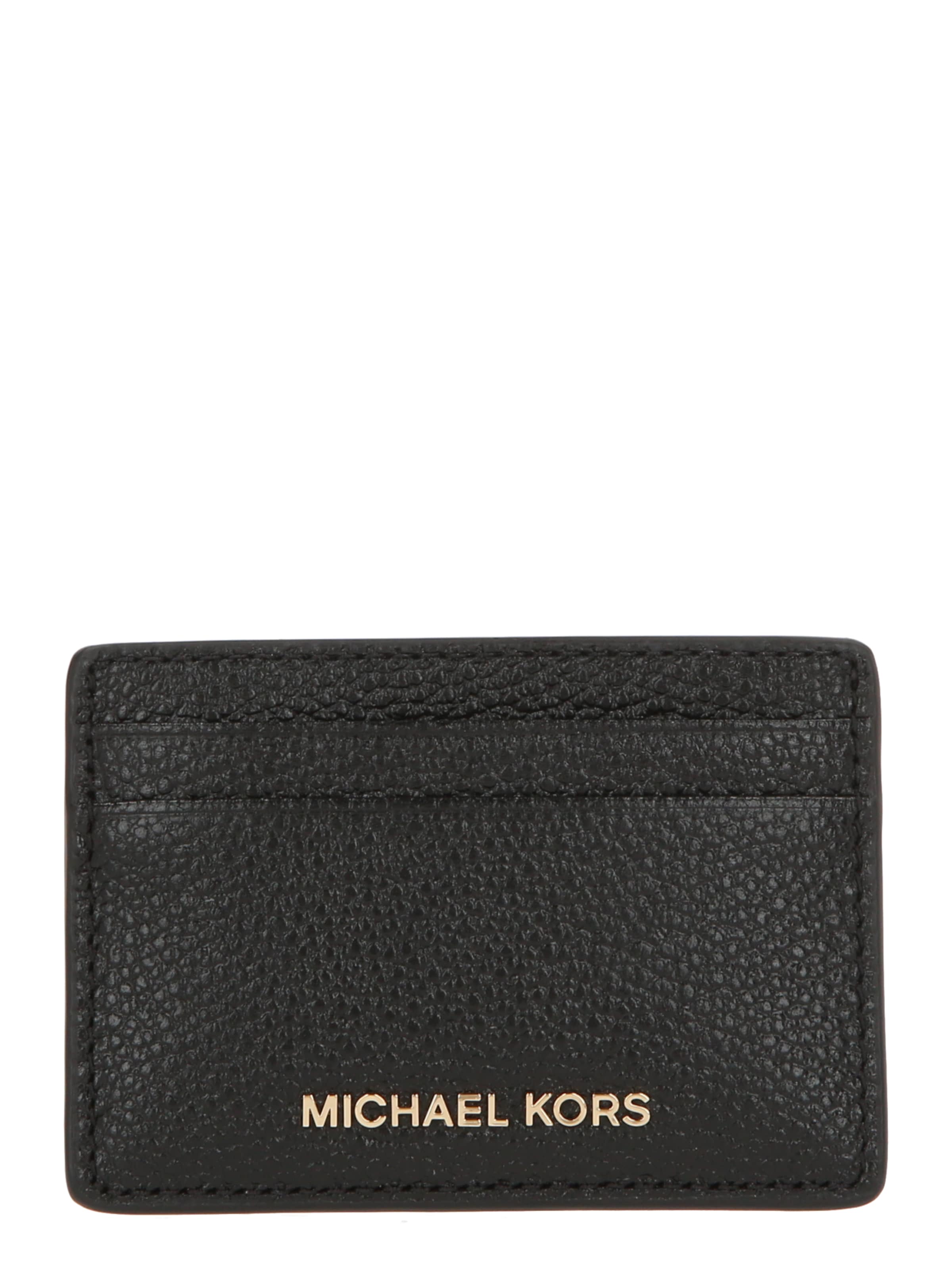 MICHAEL Michael Kors Kartenetui in Schwarz: Vorderseite