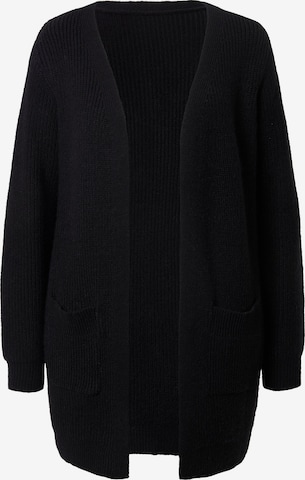 Ulla Popken Gebreid vest in Zwart: voorkant