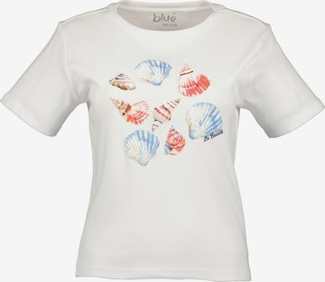BLUE SEVEN Тениска в бяло: отпред