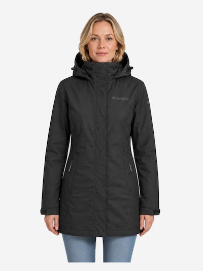 deproc Winterjacke 'Outdoorparka LAVAL LONG Damen Outdoorjacke, Regenjacke'‌‌‌‌‌‌‌‌‌‌ in S in schwarz, Produktansicht