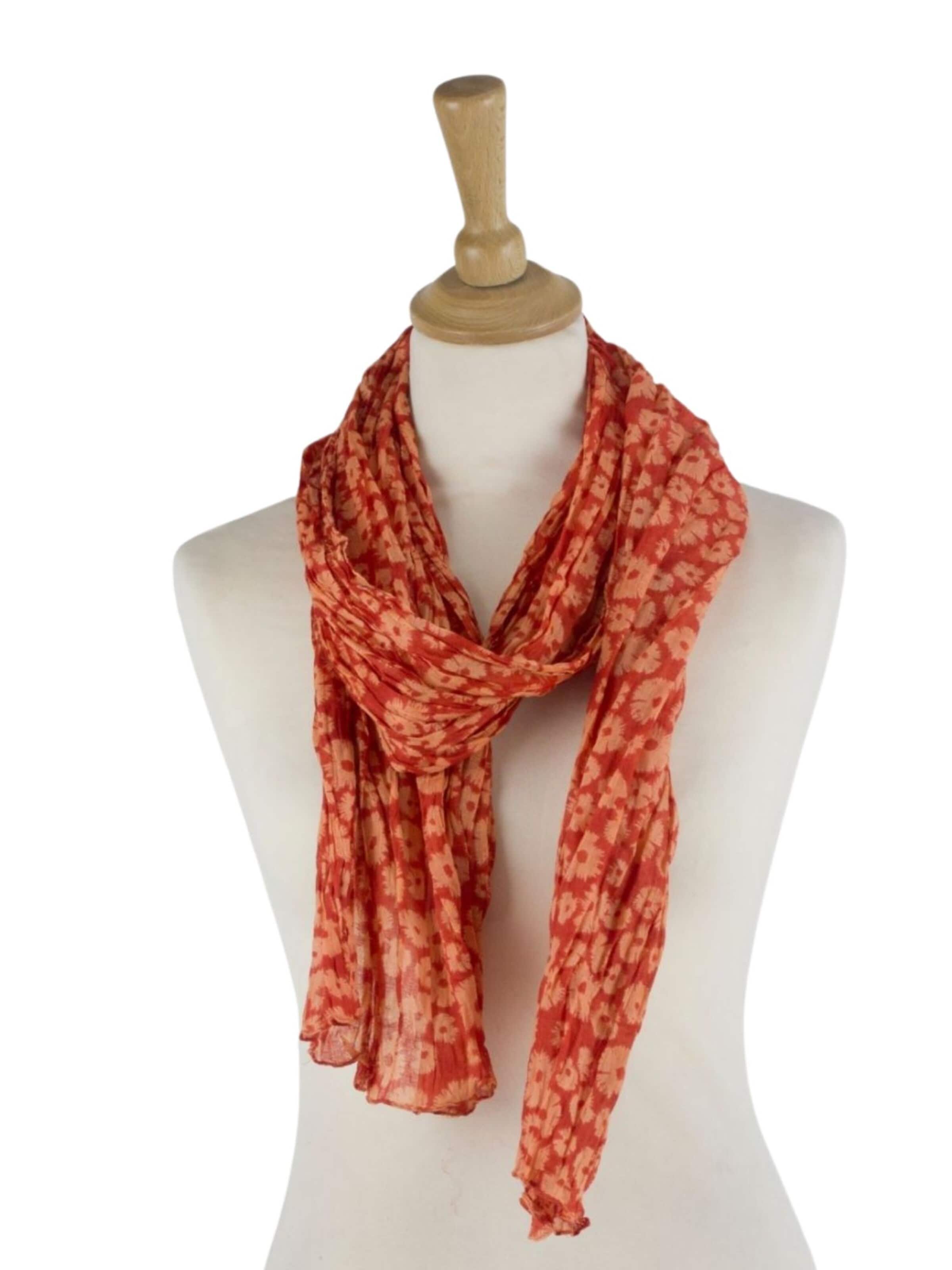 Sunsa Scarf 'Sunsa' in Orange: front