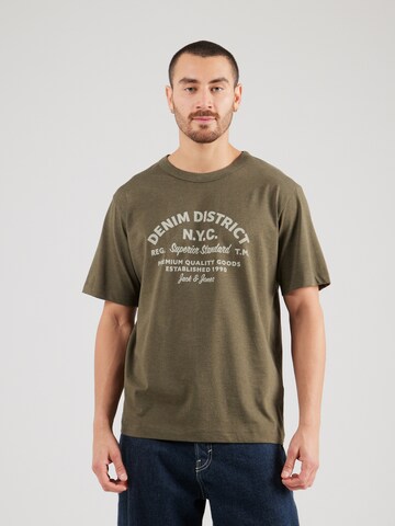 Jack & Jones Premium Shirt 'JPRBLURASHFORD' in Green: front