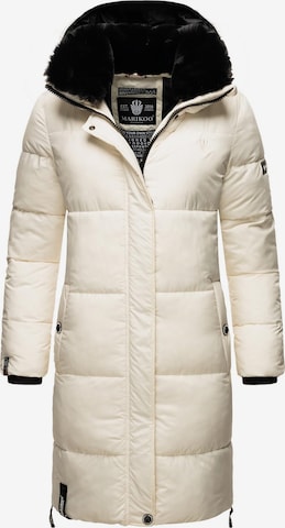 Manteau d’hiver MARIKOO en blanc : devant