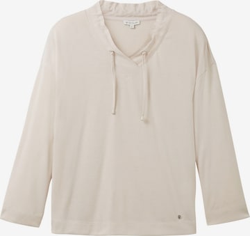 T-shirt TOM TAILOR en beige : devant