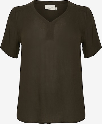 KAFFE CURVE Shirt 'Ami' in Green: front