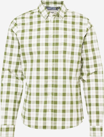 BLEND Button Up Shirt in Green: front