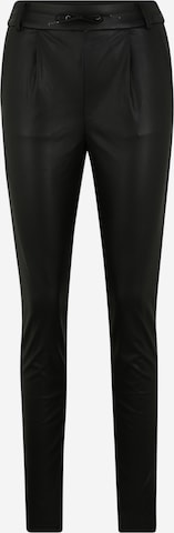 Only Tall Skinny Pleat-Front Pants in Black: front