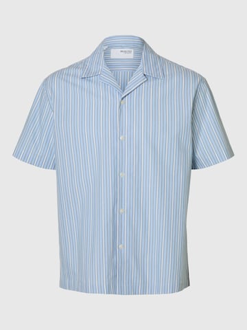 SELECTED HOMME Regular fit Button Up Shirt in Blue: front