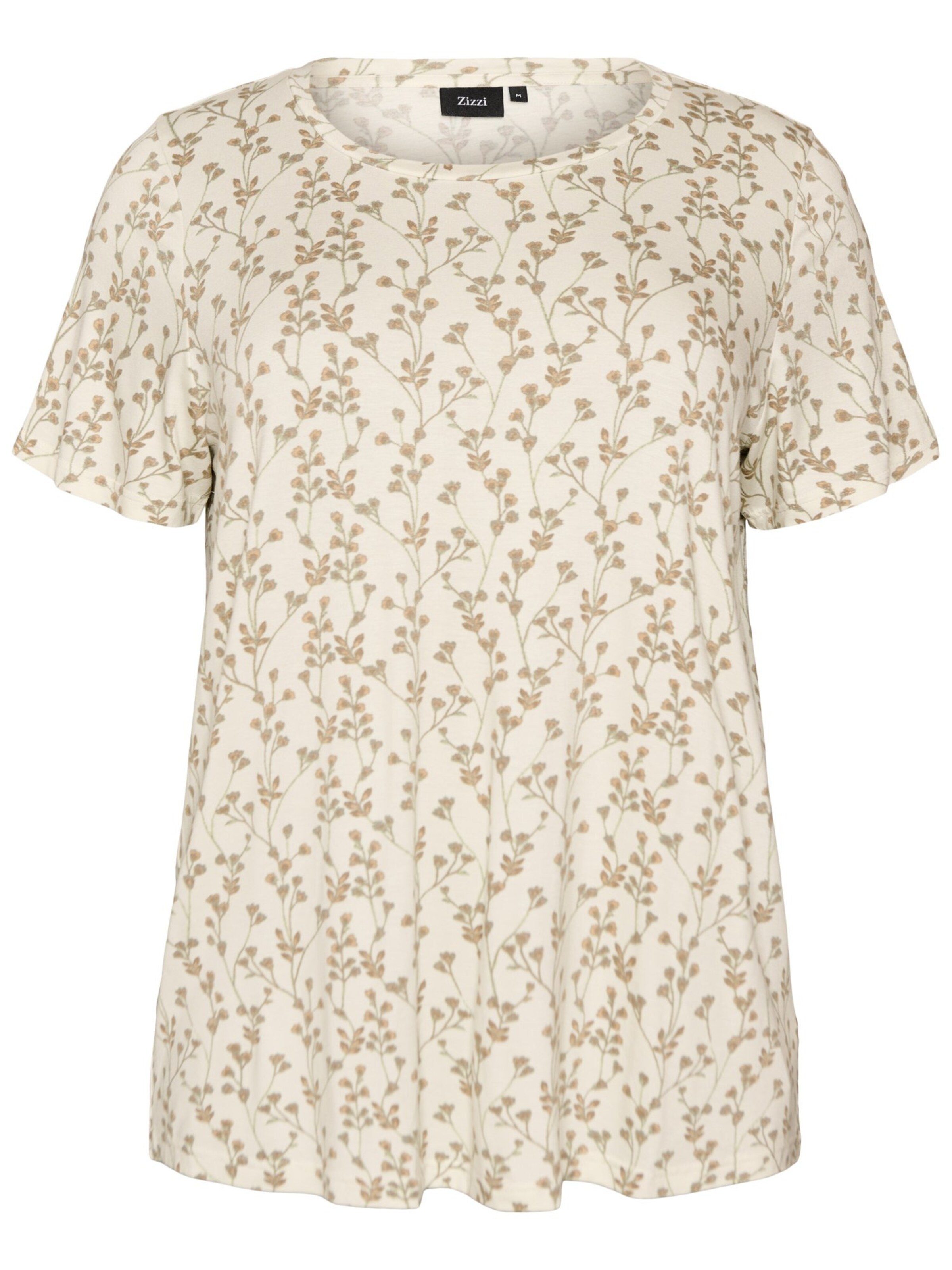 Camicia da donna 'Vmalis' di Zizzi in beige: frontale