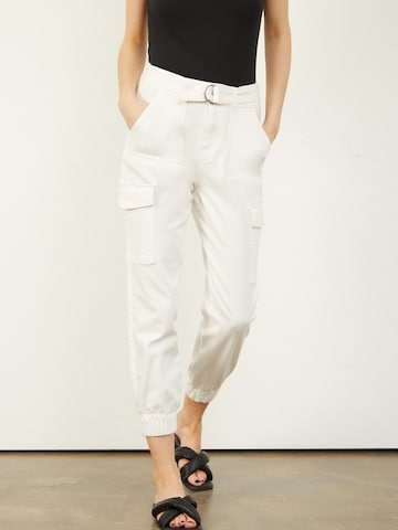 Aligne Cargo Pants 'Cache' in White: front
