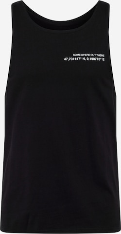 T-Shirt QS by s.Oliver en noir : devant