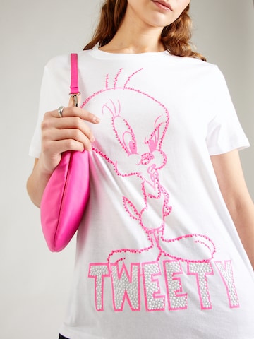 Tricou 'Tweety' de la PRINCESS GOES HOLLYWOOD pe alb