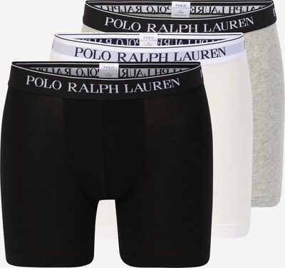 Polo Ralph Lauren Μποξεράκι σε γκρι μελανζέ / μαύρο / λευκό, Άποψη προϊόντος