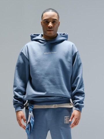 Alessandro Magno Sweatshirt 'ESSENTIALS' in Blue: front