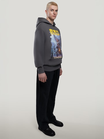 MAD TIGERS Sweatshirt 'Dark Oceans' in Grey