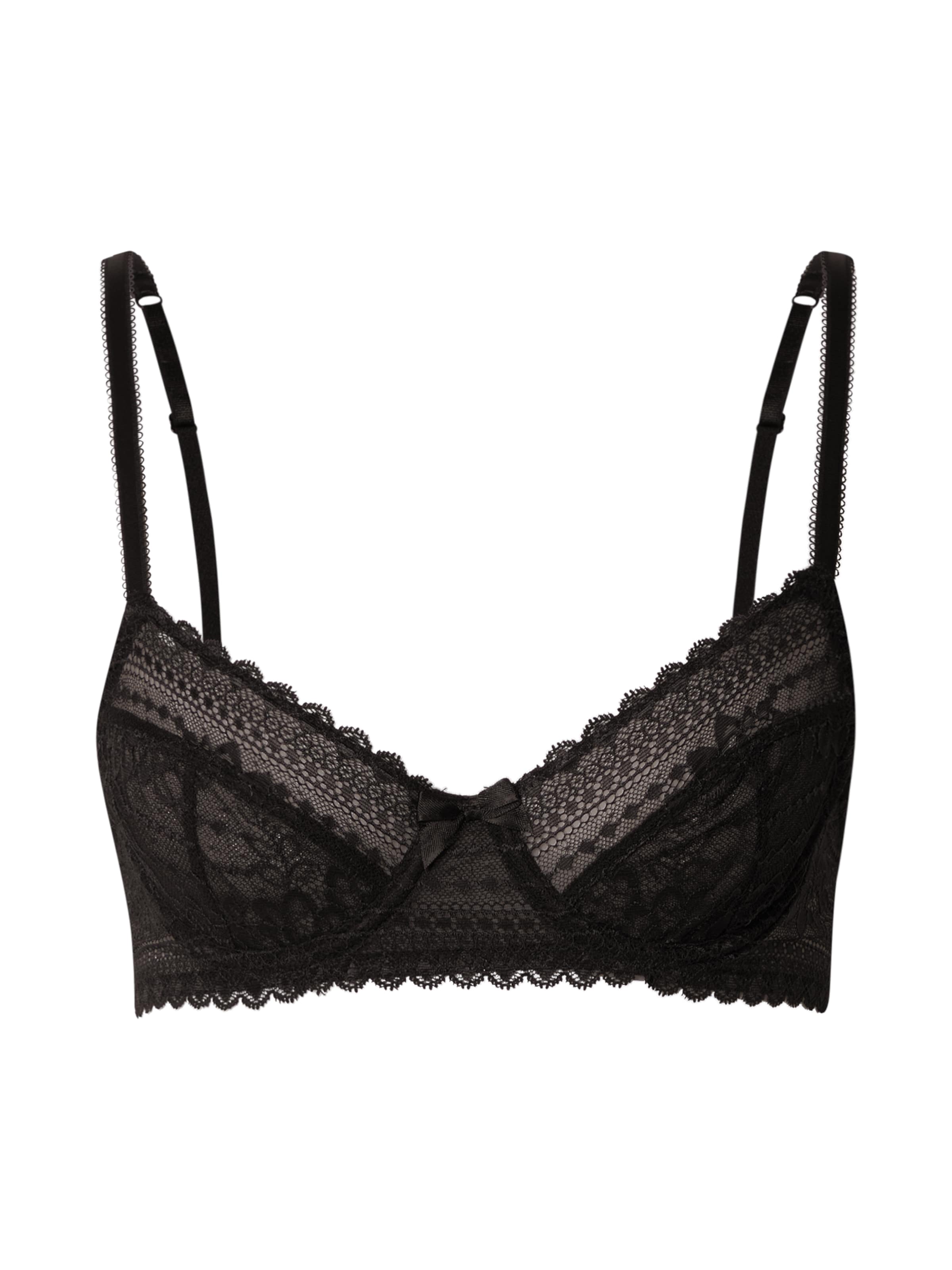 ETAM T-shirt Bra 'PANAMA' in Black: front