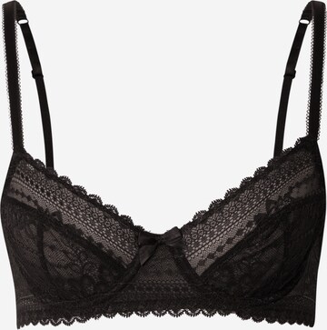 ETAM T-shirt Bra 'PANAMA' in Black: front