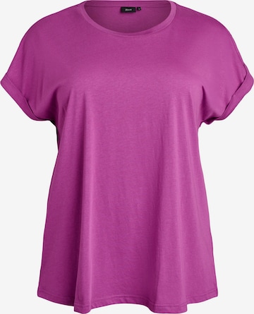 purpurinė Zizzi Marškinėliai 'Katja': priekis
