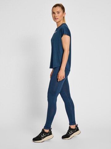 Hummel Skinny Sportbroek 'MT Mabley' in Blauw