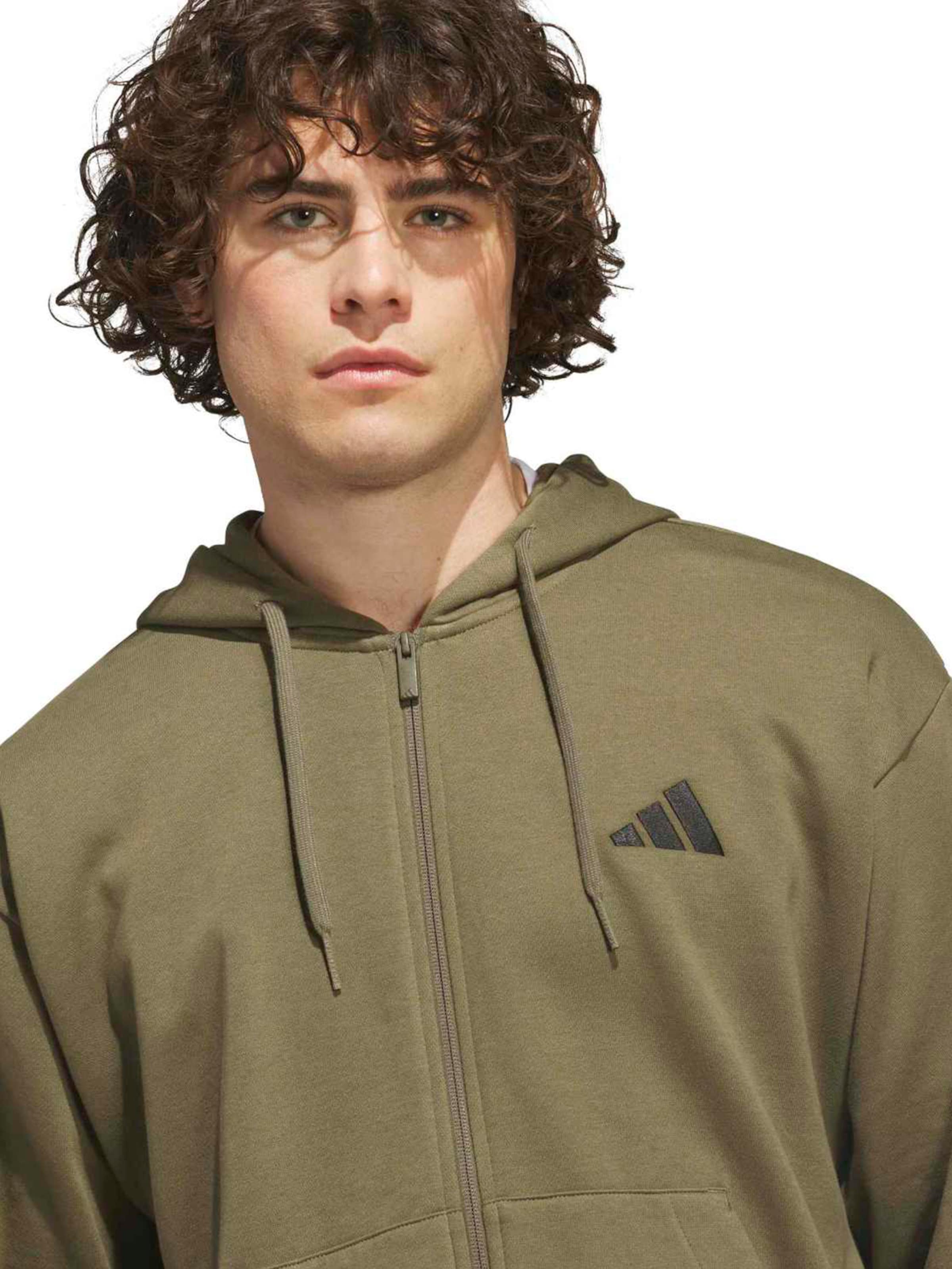 ADIDAS SPORTSWEAR - Casaco de treino em moletão em verde