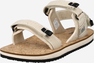 JACK WOLFSKIN Sandal 'ECOSTRIDE 2' i beige: framsida