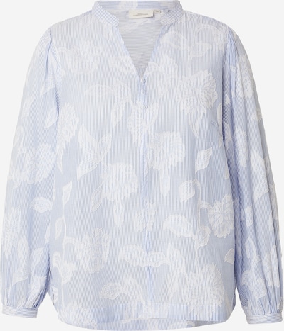 ONLY Carmakoma Bluse 'CARTorra' in XXXL in hellblau / weiß, Produktansicht