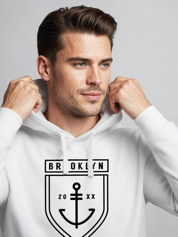 Neverless Sweatshirt 'Brooklyn Anker' in White