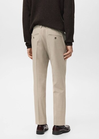MANGO MAN Slimfit Hose 'Bologna' in Beige