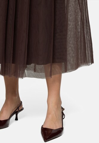 zero Tüllrock mit Falten in Braun