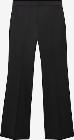 MANGO Normalny krój Spodnie w kant 'Chloe' w kolorze czarny: przód