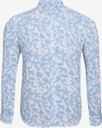 Campus Sutra Regular fit Button Up Shirt 'Kevin' in Blue: front