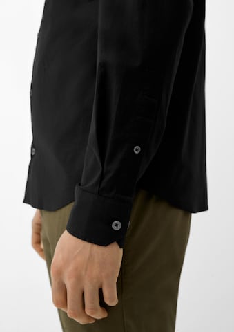 s.Oliver Regular Fit Hemd in Schwarz