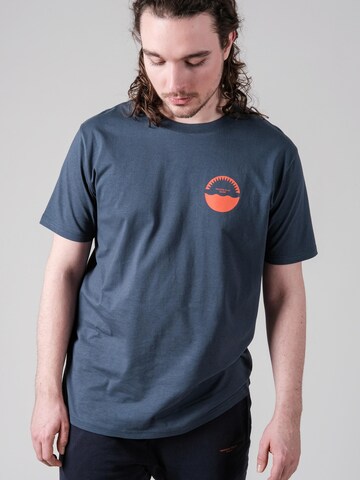 FANTASTIC REALITY STUDIOS Shirt 'WELCOME - Bio-Baumwolle' in Blue: front