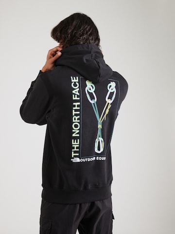 Felpa 'EXPLORE GEAR' di THE NORTH FACE in nero: frontale