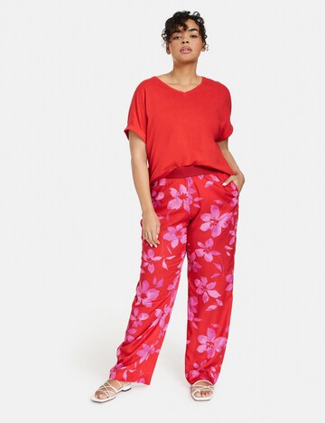 SAMOON Loose fit Pants in Red