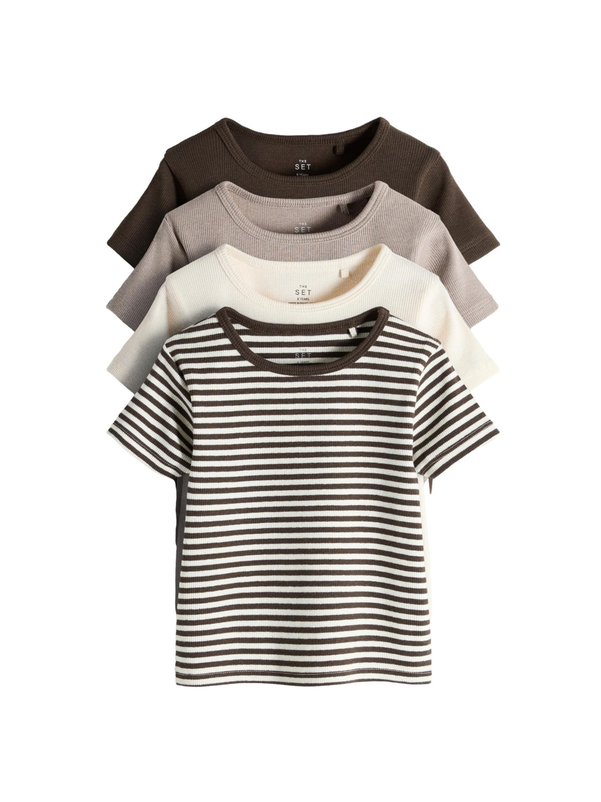 The Set Футболка в Бежевый: спереди
