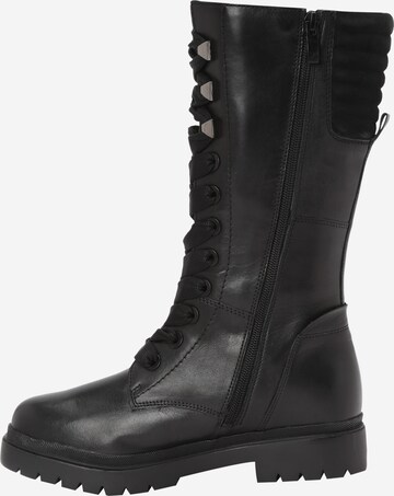 CAPRICE Lace-Up Ankle Boots in Black