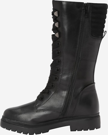 CAPRICE Lace-up bootie in Black