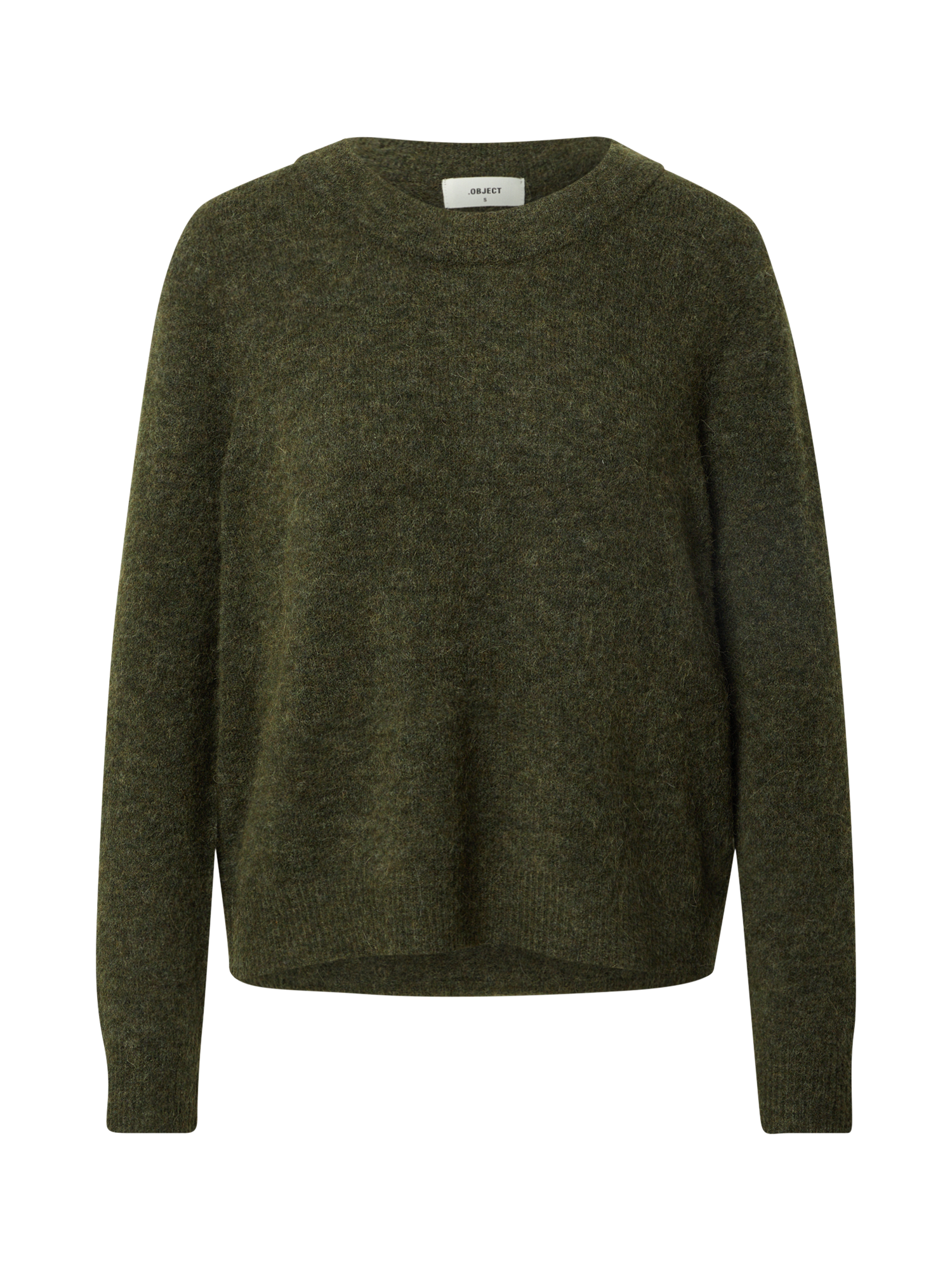 Odzież Swetry & dzianina OBJECT Sweter NETE w kolorze Ciemnozielonym 