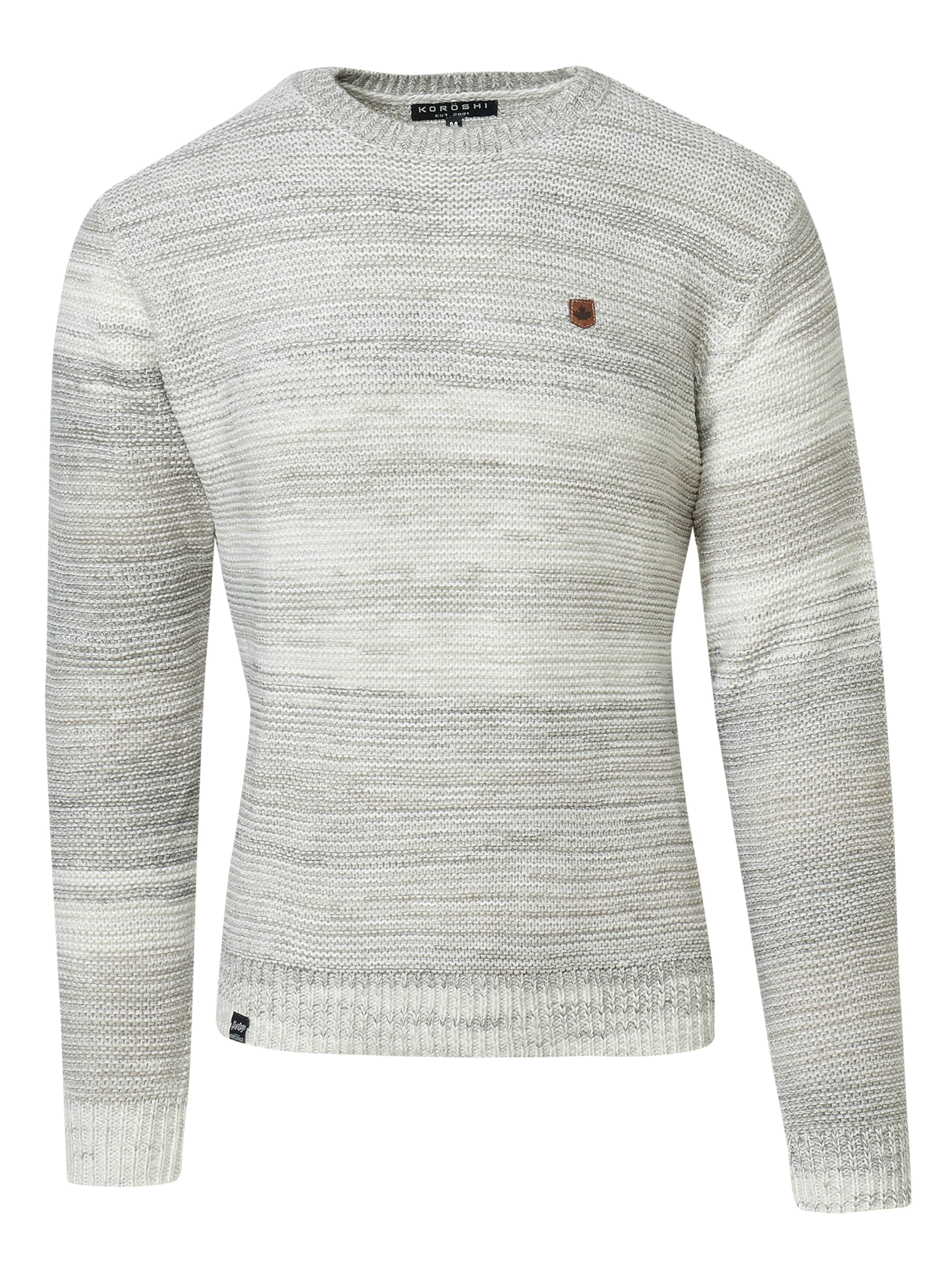 Pull-over KOROSHI en gris : devant